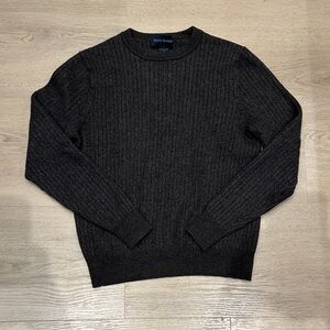 Scott & Barnes Women's Brown Crew Neck Sweater 100% Wool